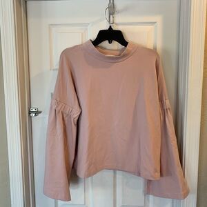 Two by Vince Camuto Mauve Flair Arm Top